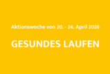 Aktionswoche vom 20.- 24. April 2026: Gesundes Laufen