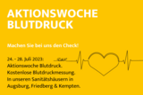 Aktion Blutdruckmessung von 24. - 28. Juli 2023