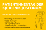 KJF Klinik Josefinum lädt zum Patientinnentag ein.